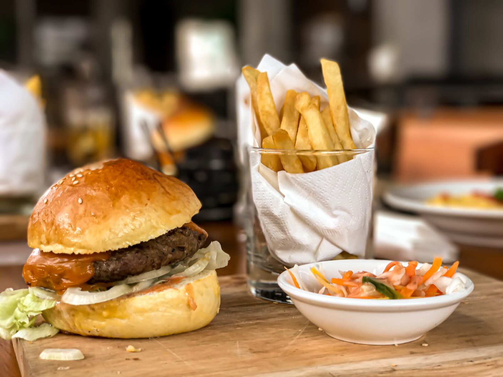 Apple iPhone 7 Plus sample photo. Fast food, hamburger, food photography