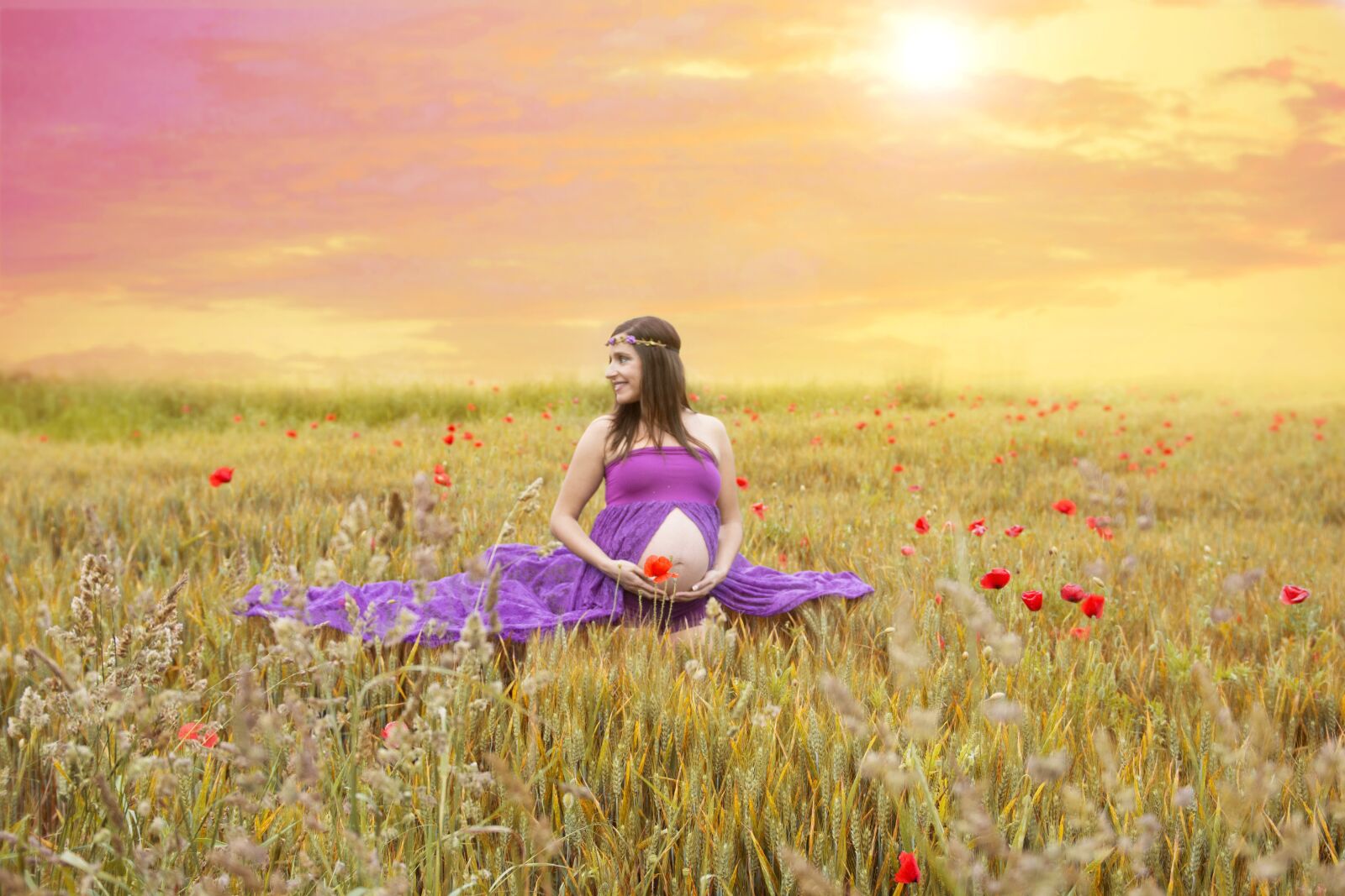 Nikon D7100 sample photo. Pregnancy, forest, women photography