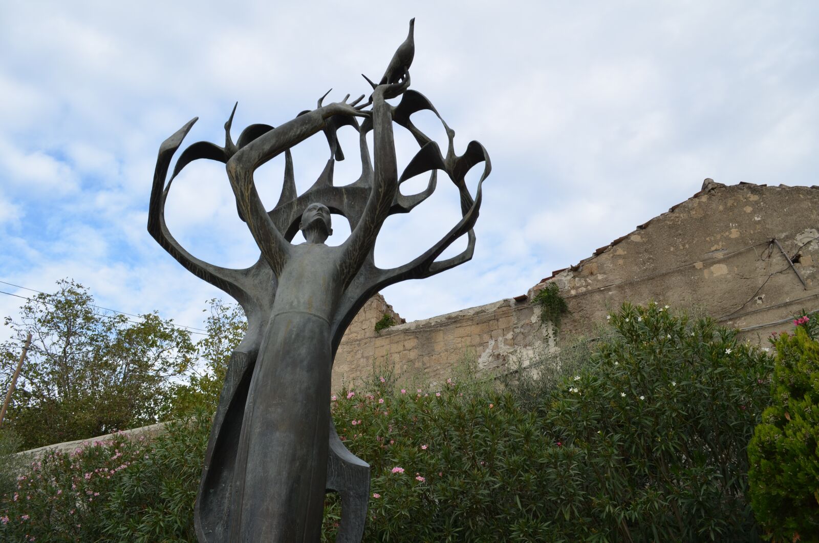 Nikon D5100 sample photo. Statue, st francis, nola photography