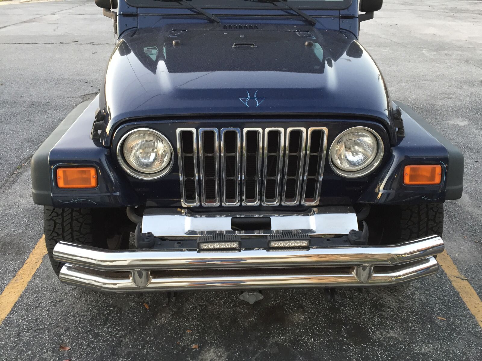 Apple iPhone 6 sample photo. Jeep, wrangler, blue photography