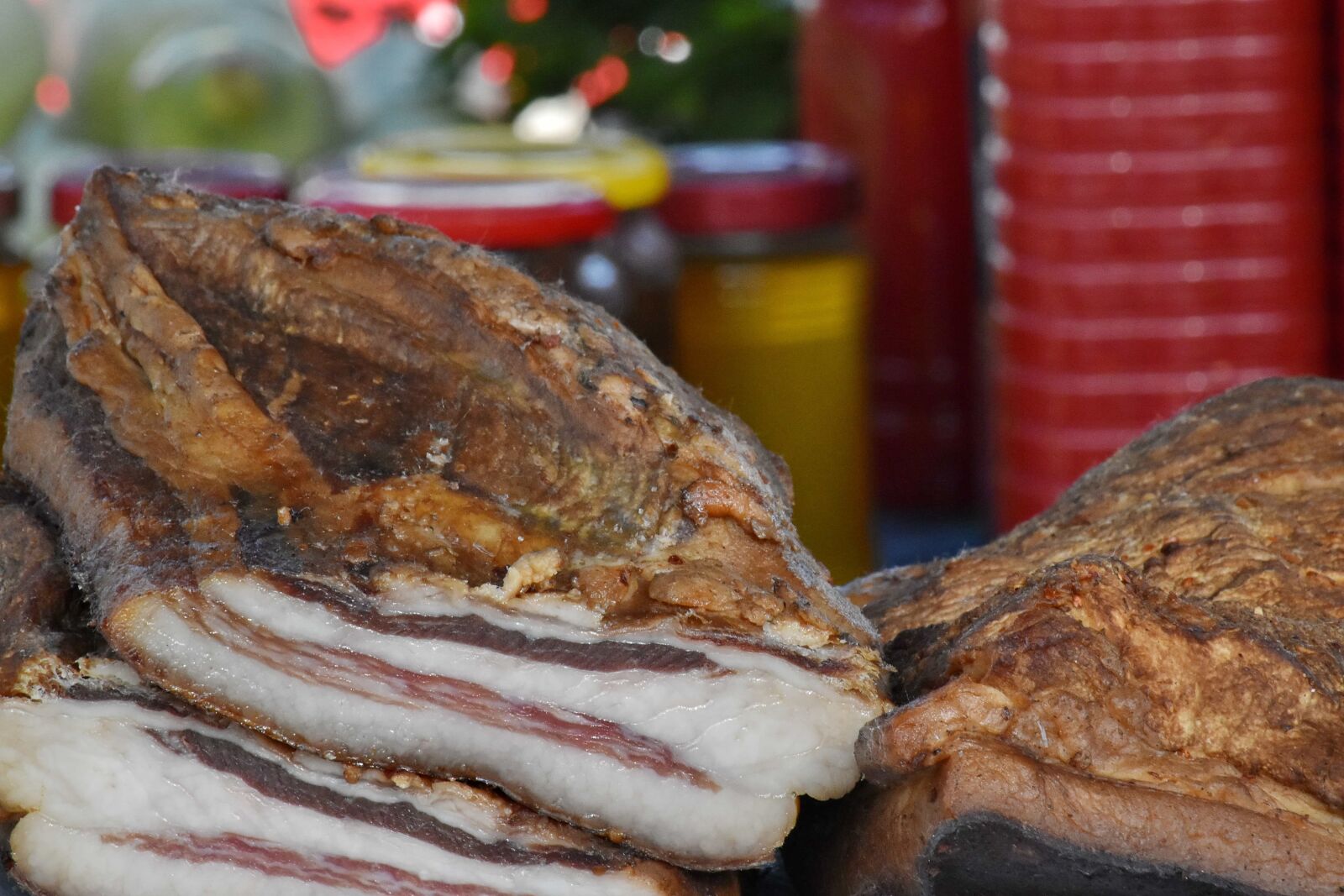 Nikon D5500 sample photo. Bacon, cholesterol, fat, organic photography