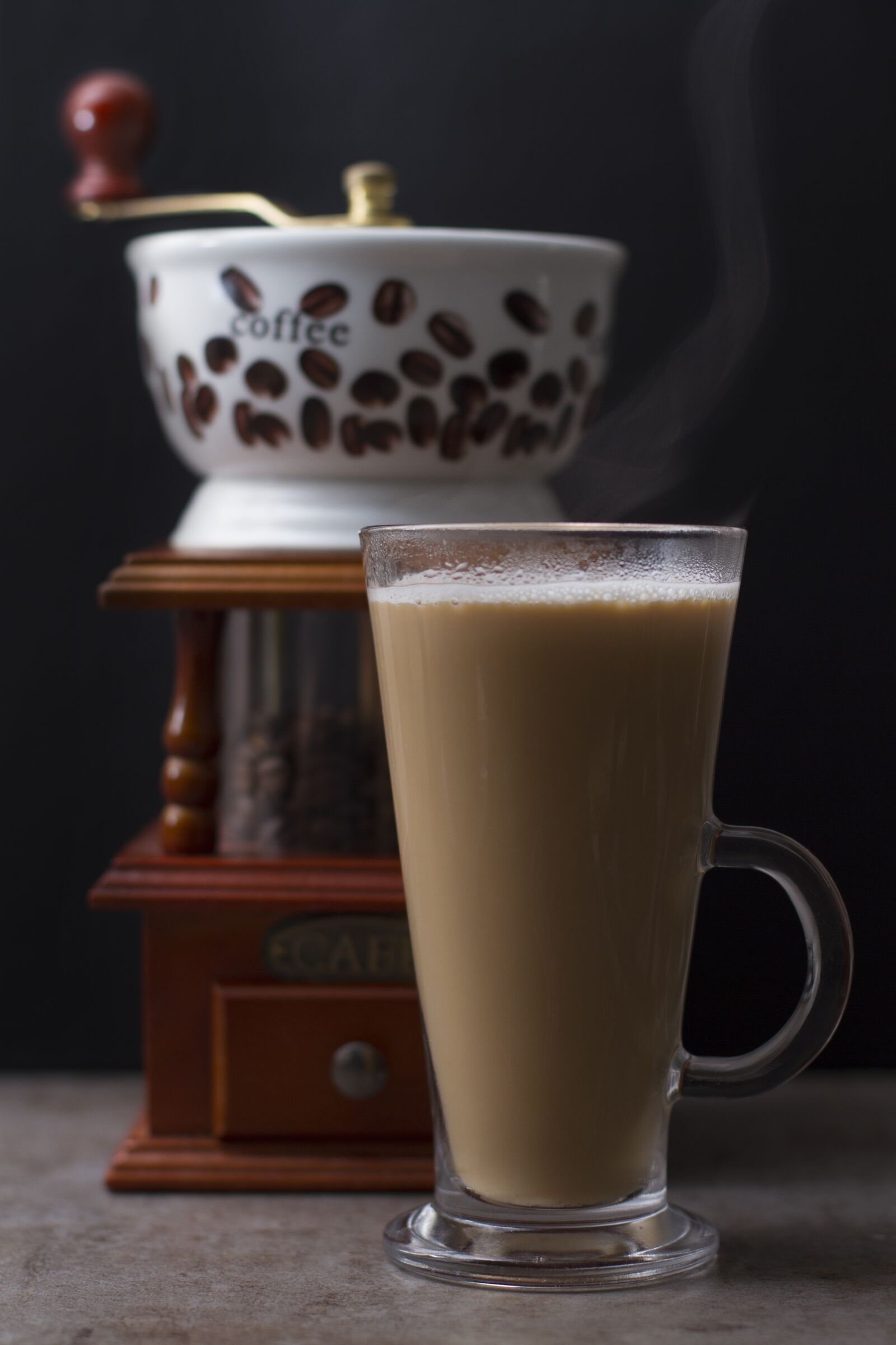 Canon EOS 7D + Canon EF 50mm F1.4 USM sample photo. Drink, coffee, milk photography