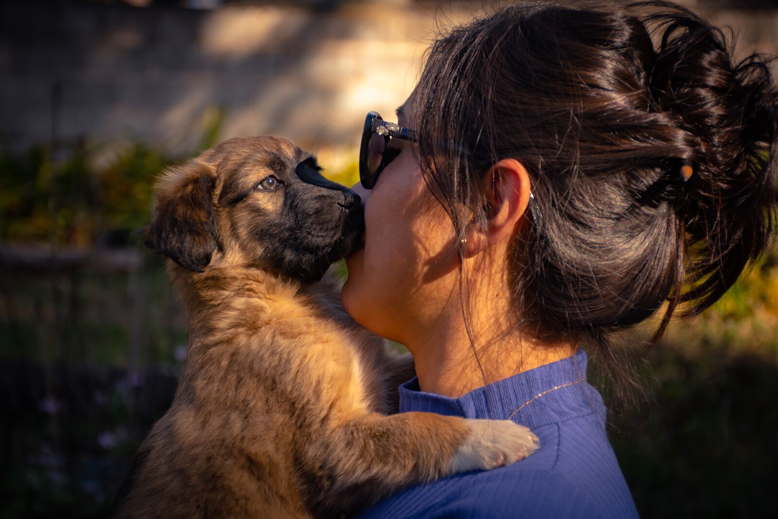 Nikon D7200 sample photo. Women, dog, masco photography