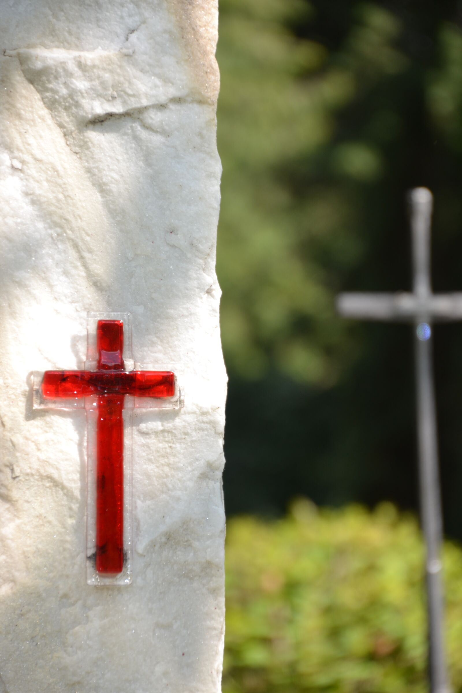 Nikon D3100 sample photo. Cemetery, tombstone, cross photography