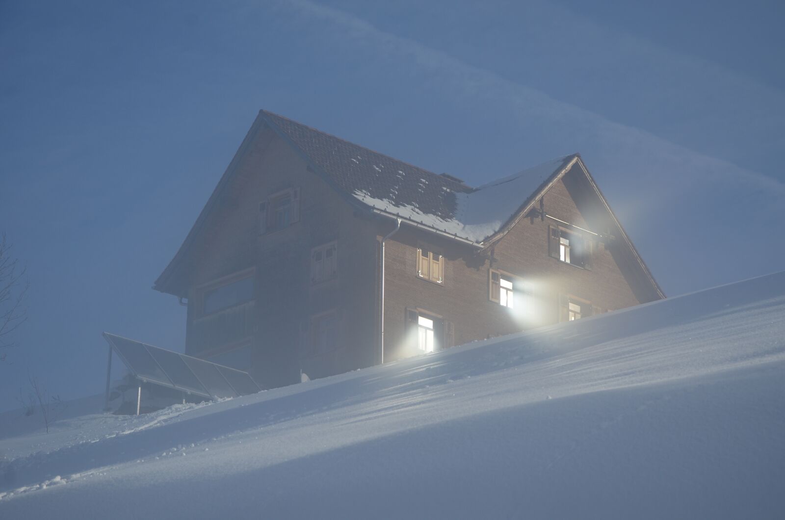 Nikon D5100 sample photo. Winter, snow, fog photography