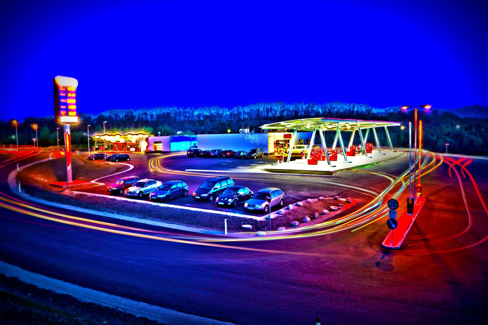 Sony SLT-A77 sample photo. Petrol stations, sureal, hdr photography