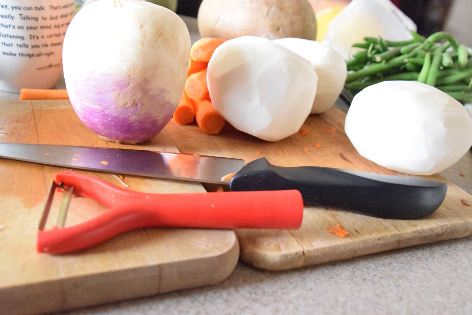 Nikon D3300 sample photo. Thanksgiving vegetables, turnips, green photography