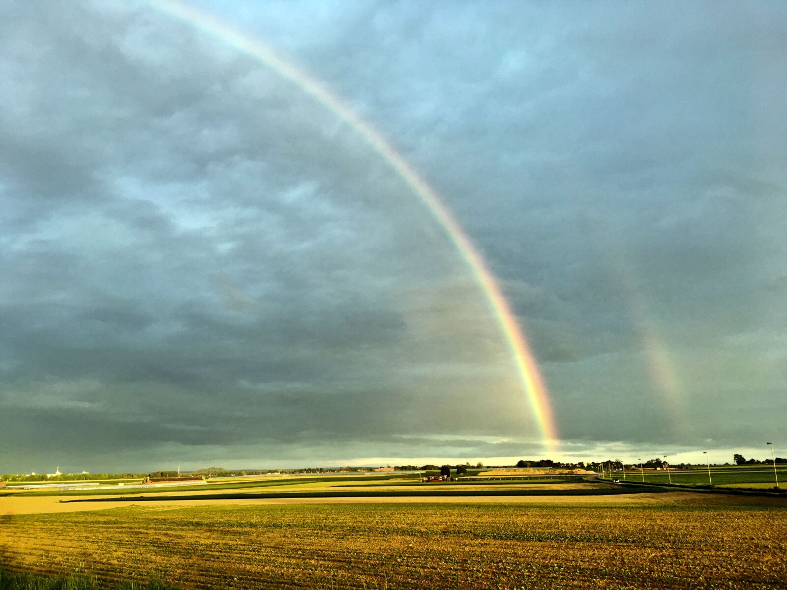 Apple iPhone SE sample photo. Rainbow, rain, sun photography