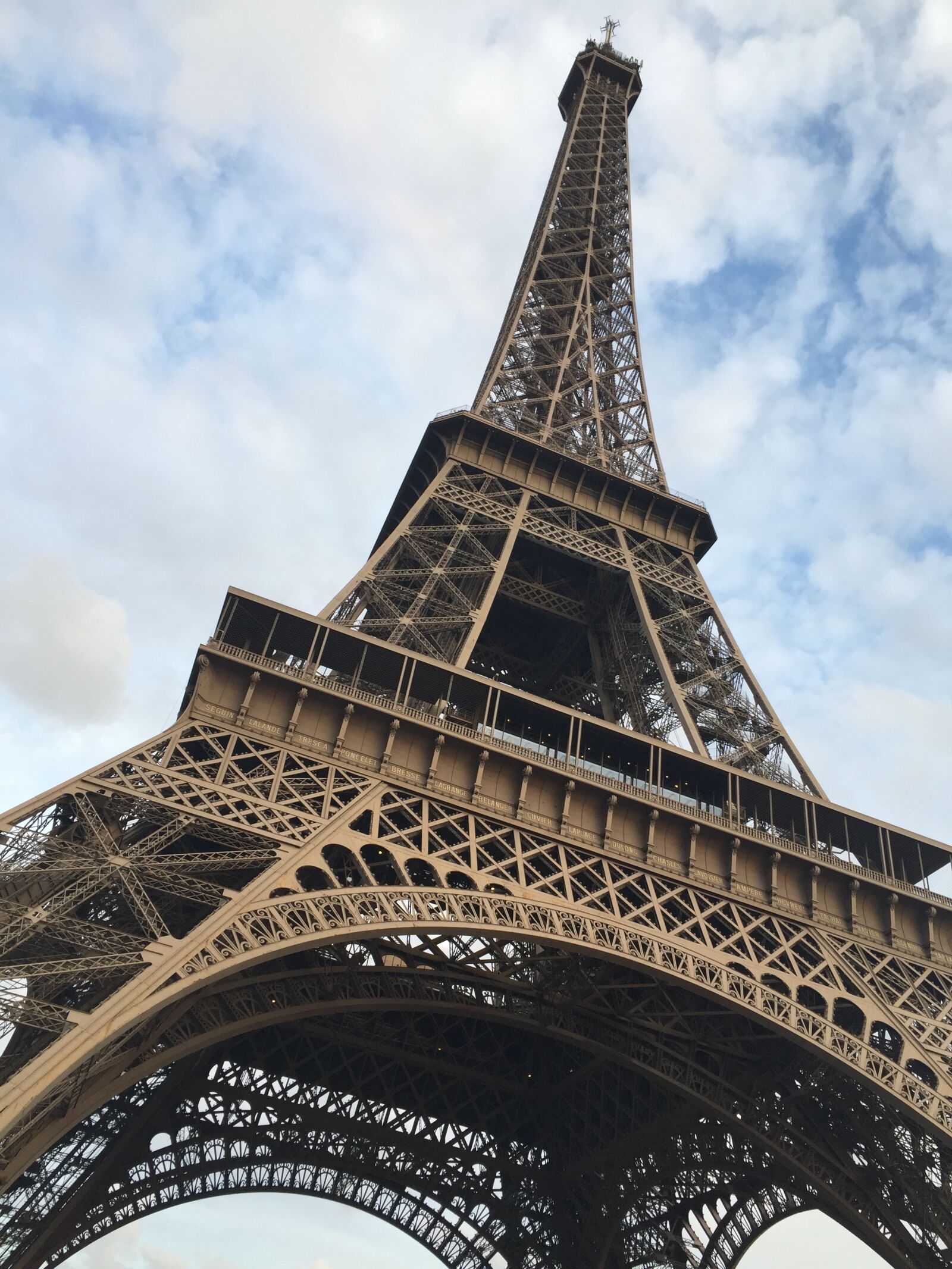 Apple iPhone 6 sample photo. Eiffel, tower, from below photography