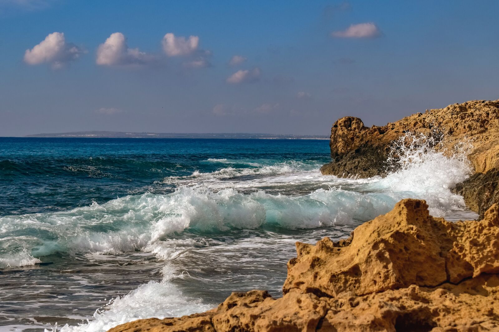 Nikon D3300 sample photo. Rocky coast, waves, wilderness photography