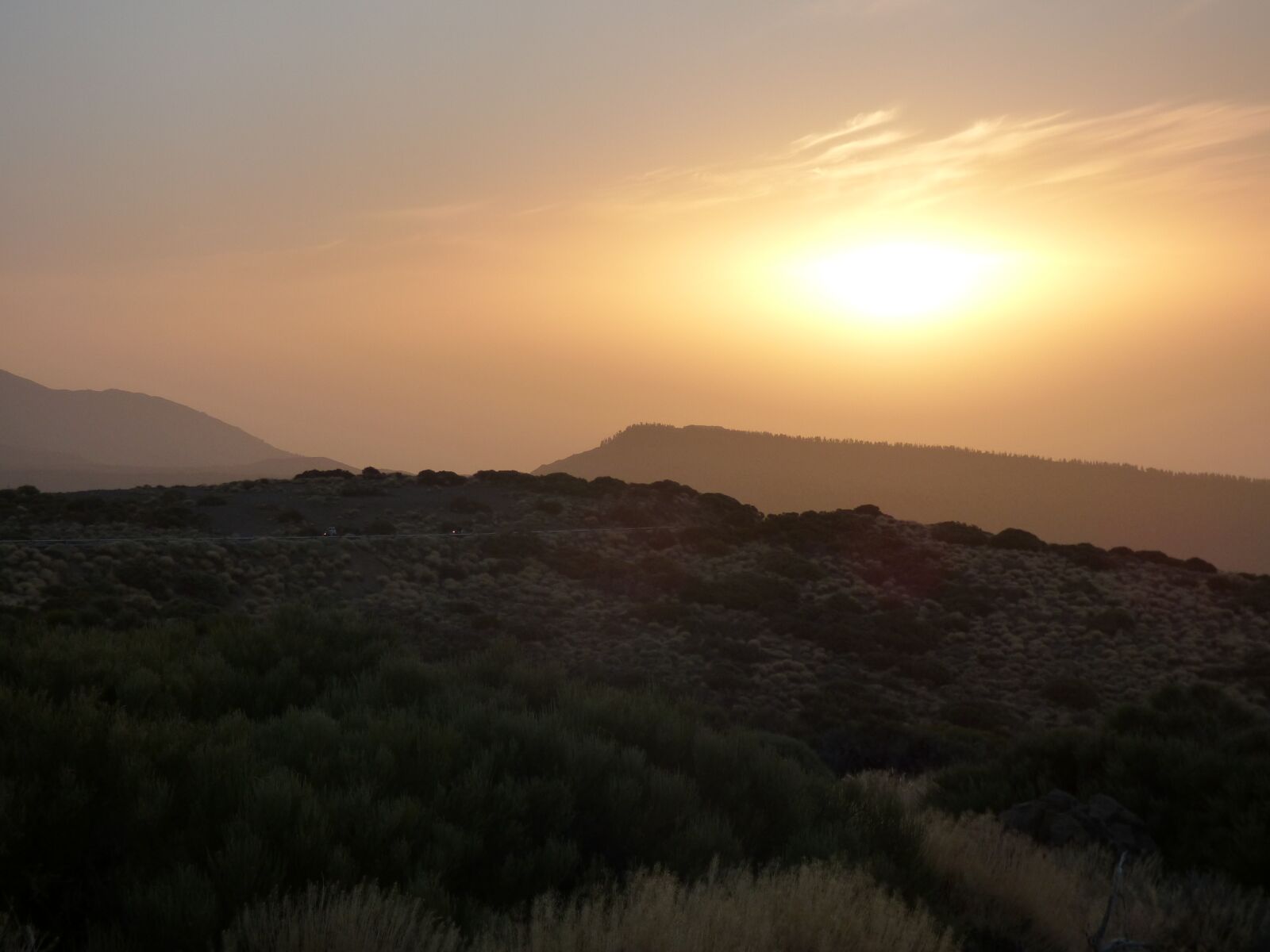 Panasonic DMC-FZ72 sample photo. Sunset, teide, tennerifa photography