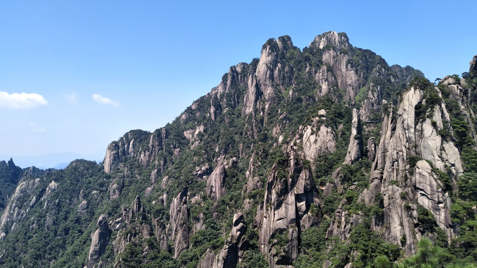 vivo X9 sample photo. Mount sanqingshan, sky, stone photography