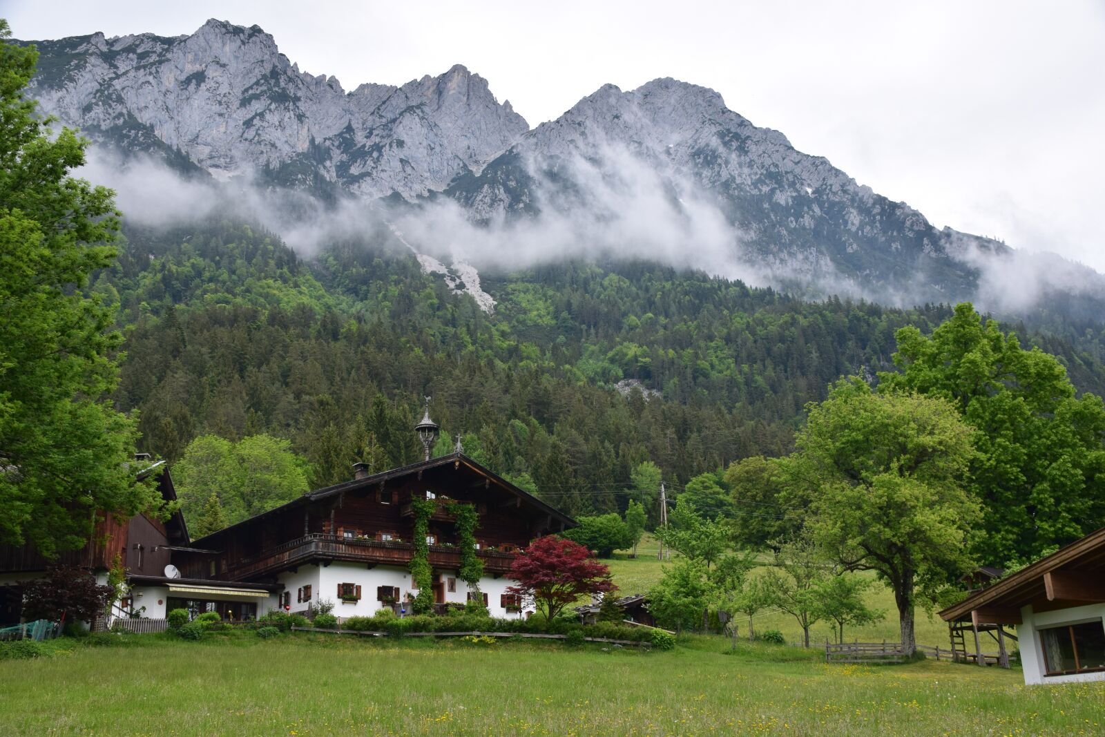 Nikon D5300 sample photo. Alpine, mountains, farmhouse photography