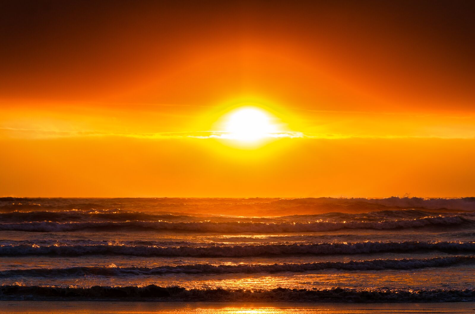 Nikon D7000 sample photo. Sunset, ocean, clouds photography