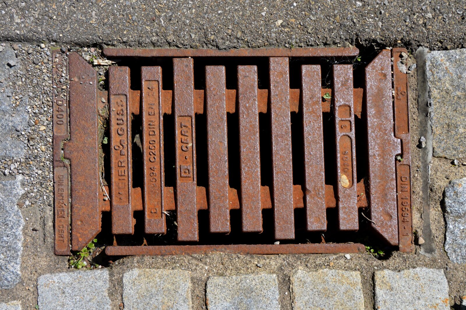 Nikon D3200 sample photo. Rust, grid, lid photography
