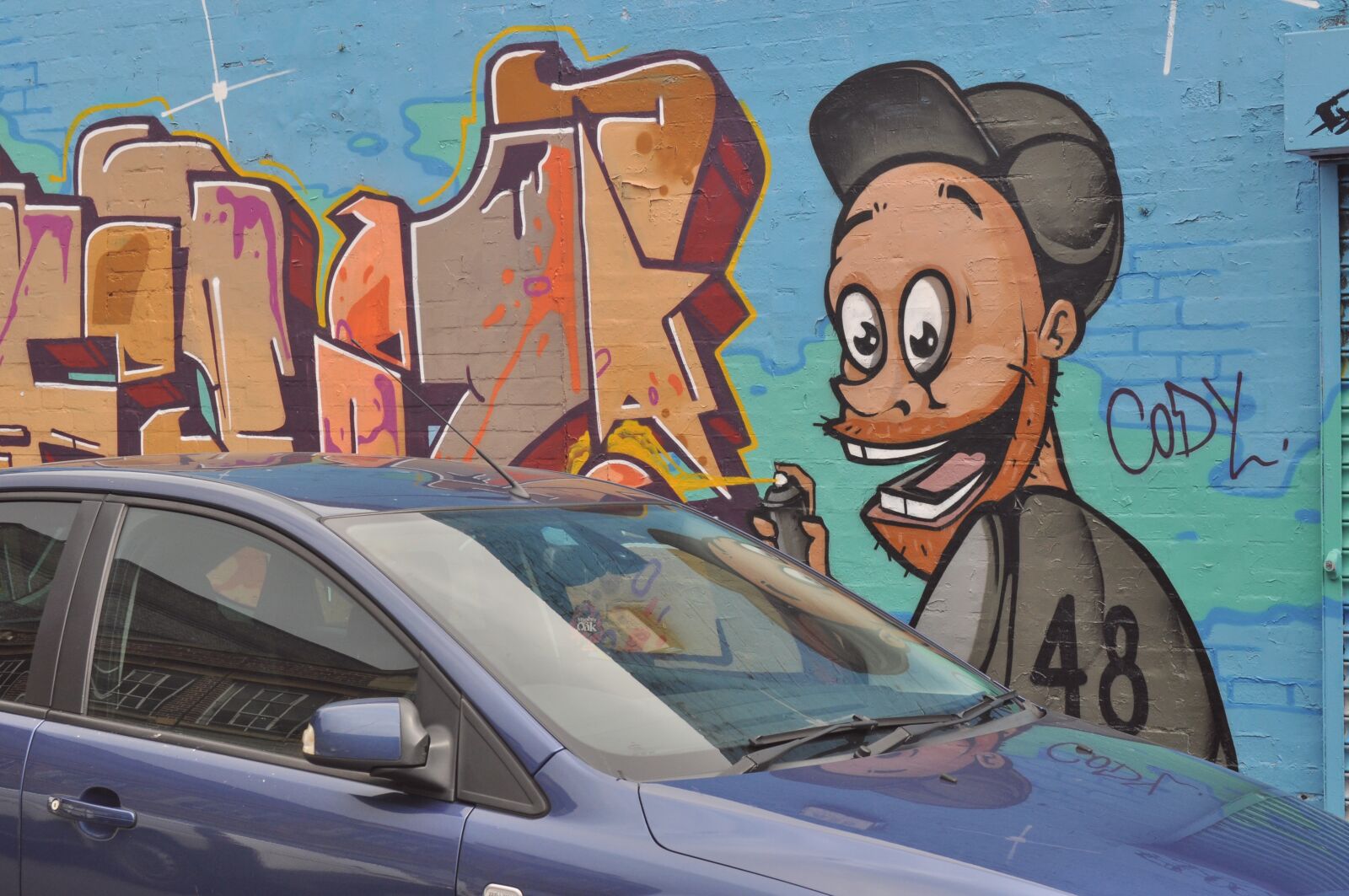 Nikon D5000 sample photo. Painting, car, graffiti photography