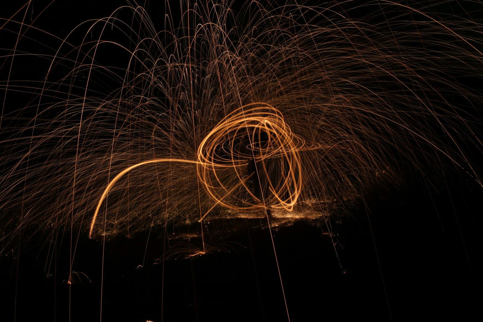 Canon EOS 70D sample photo. Fire, steel wool, long photography