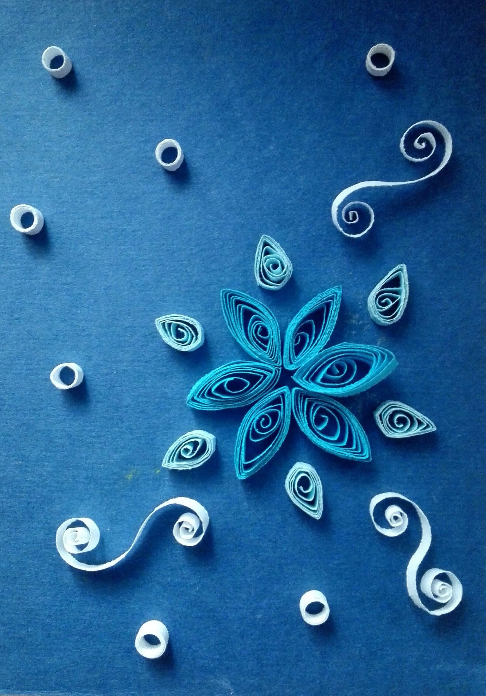 HUAWEI H60-L04 sample photo. Diy, quilling, blue photography