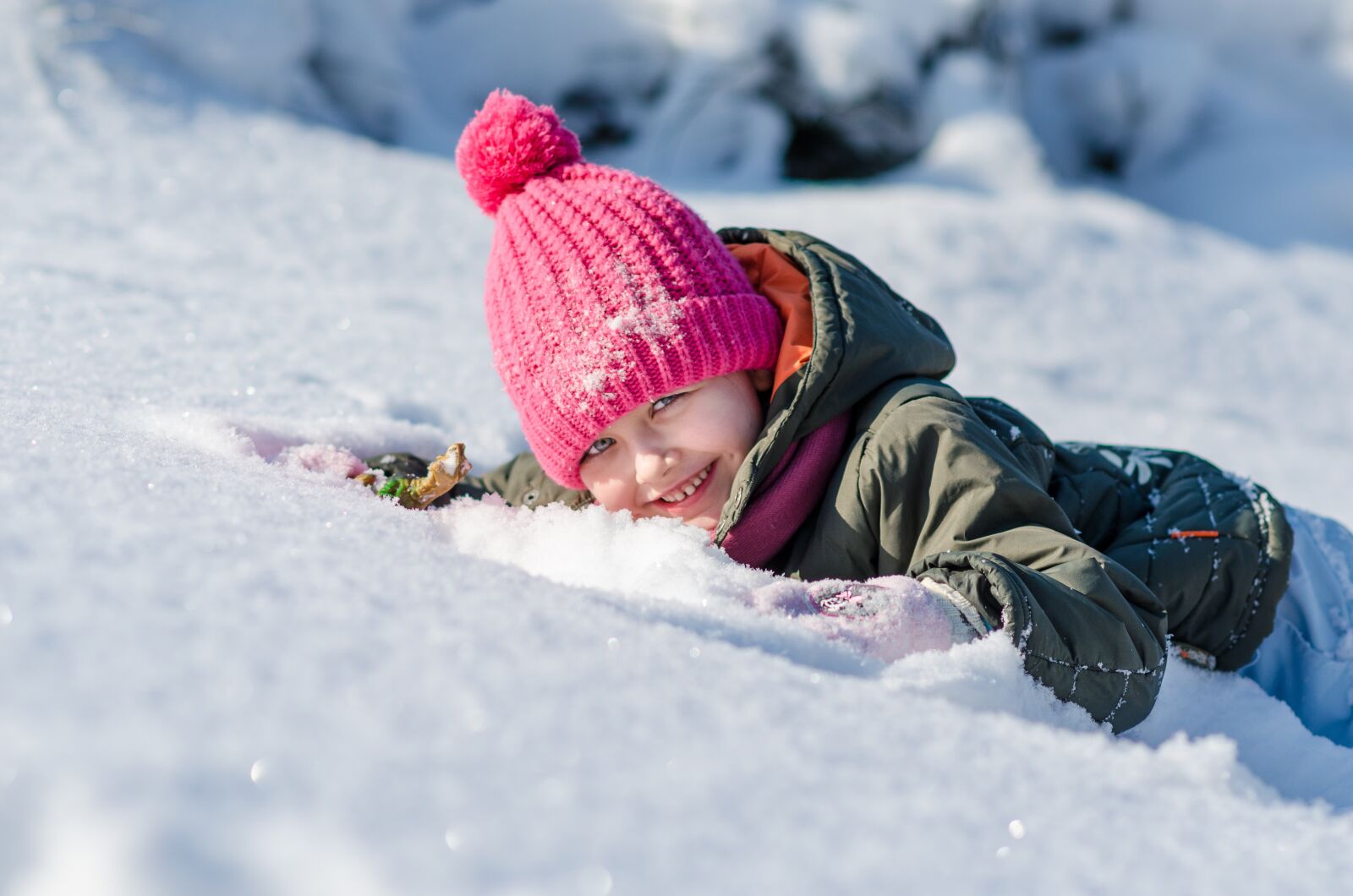 Nikon D5100 sample photo. Winter, the little girl photography