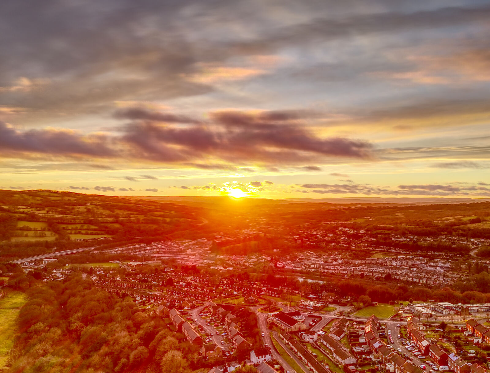 DJI FC220 sample photo. Bright, clouds, distance, dramatic photography