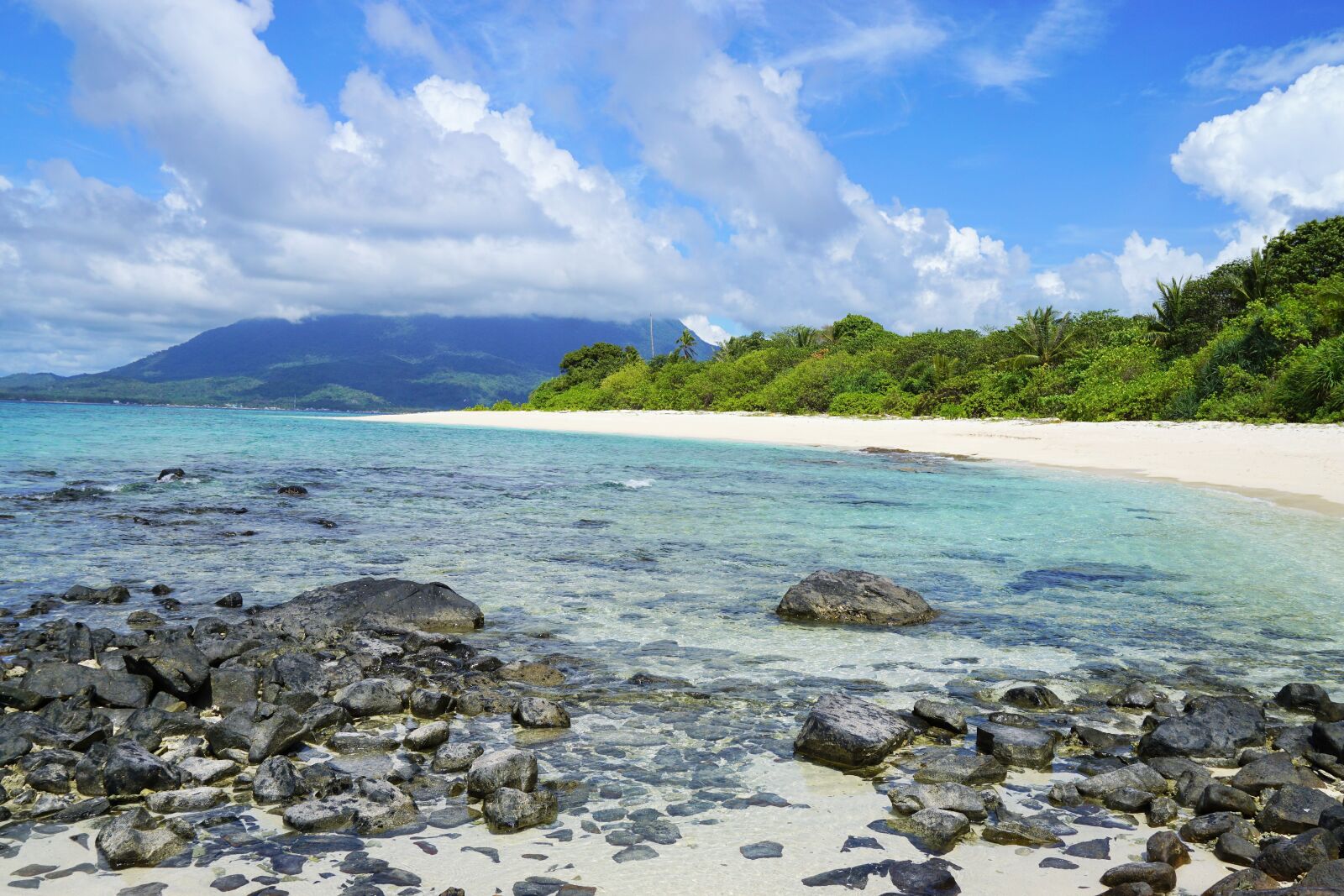 Sony a5100 sample photo. Rocky beach, natuna indonesia photography
