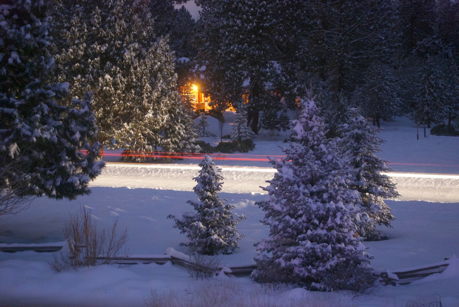 Nikon D60 sample photo. Car, lights, driving, evening photography