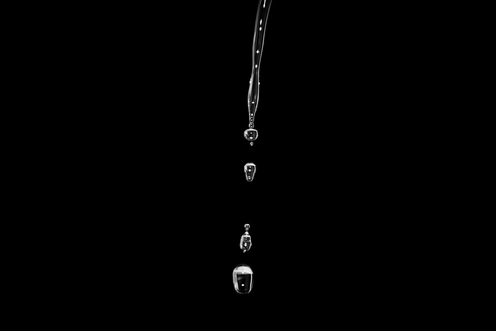 Nikon D5300 sample photo. Drop, water, black photography