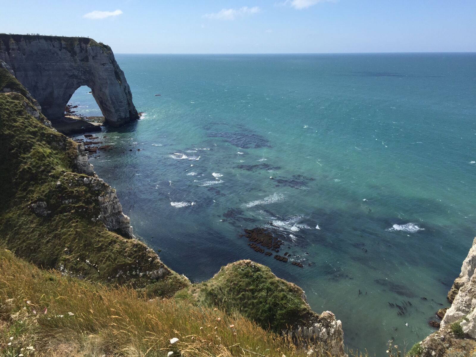 iPhone 6 back camera 4.15mm f/2.2 sample photo. étretat france, cliffs, ocean photography