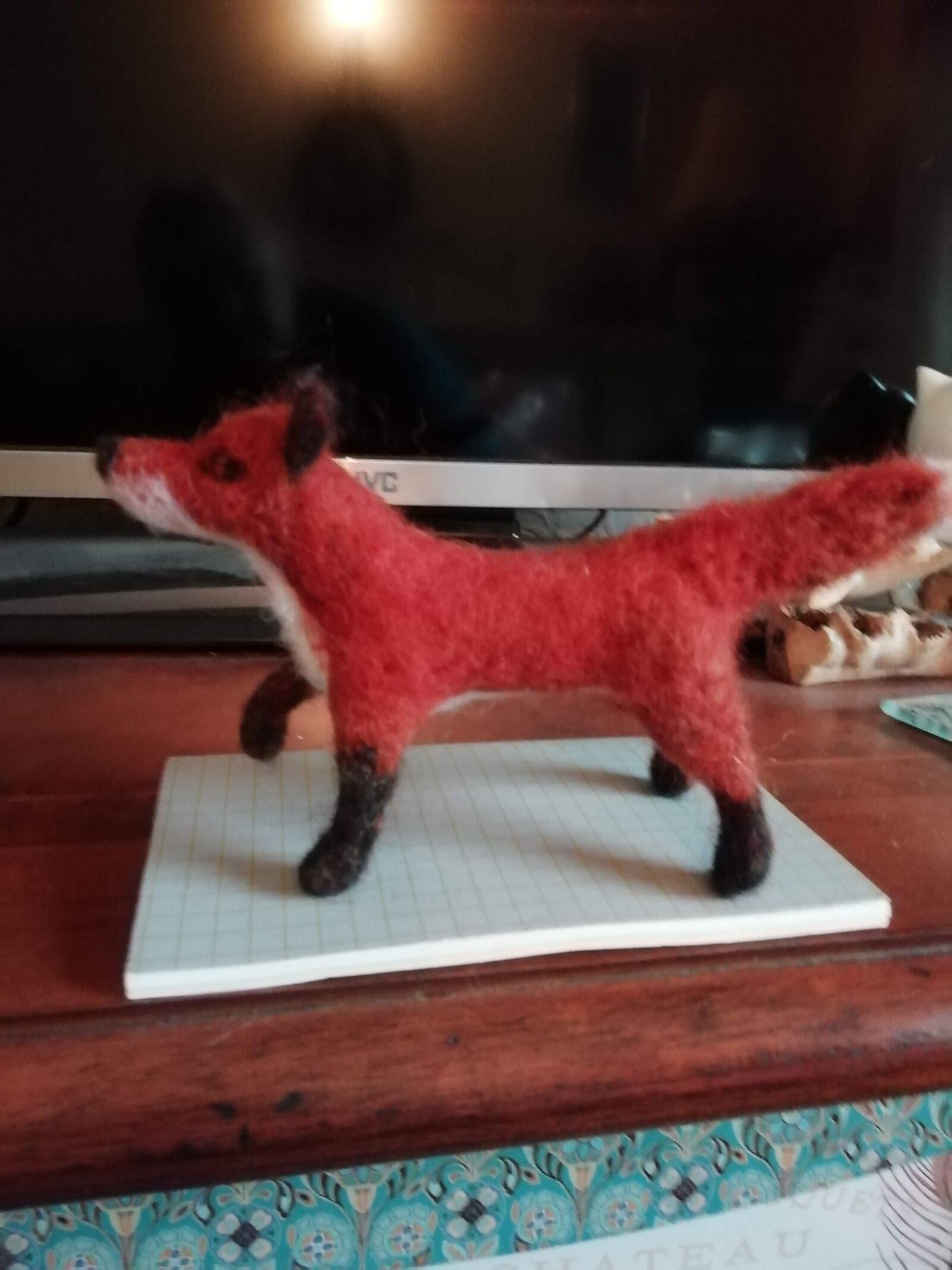HUAWEI FIG-LX1 sample photo. Fox, needle felting, model photography