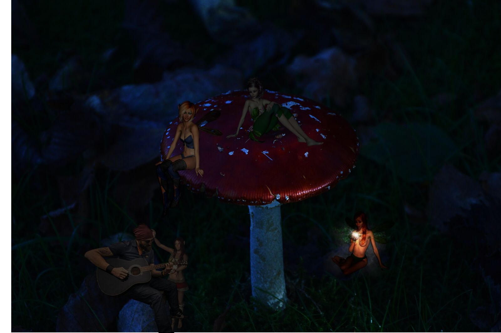 Nikon D3200 sample photo. Fantasy, fly agaric, elves photography