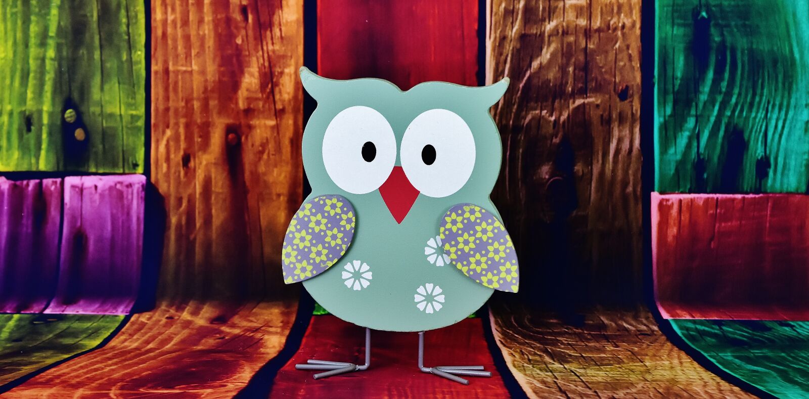 Nikon D7200 sample photo. Owl, colorful wood, cute photography