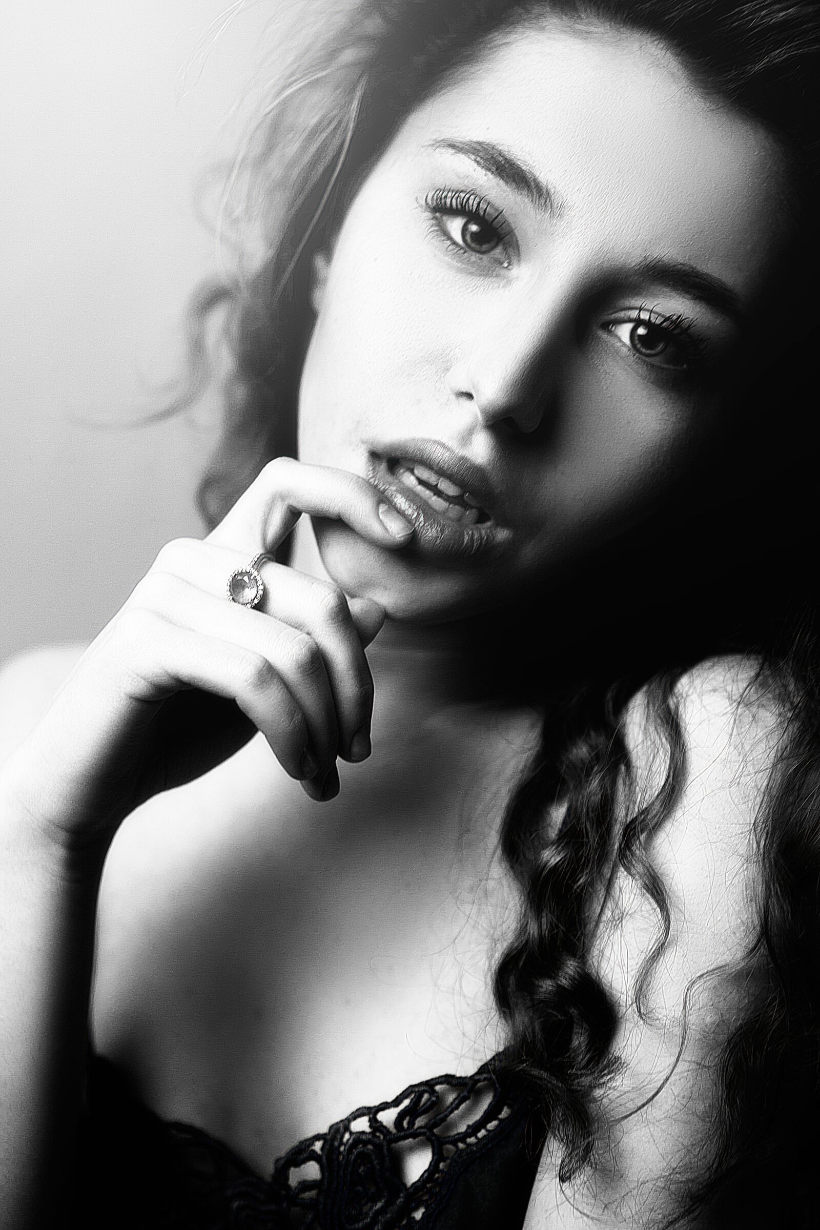 Canon EOS 5D Mark III sample photo. Female, portrait, black and photography