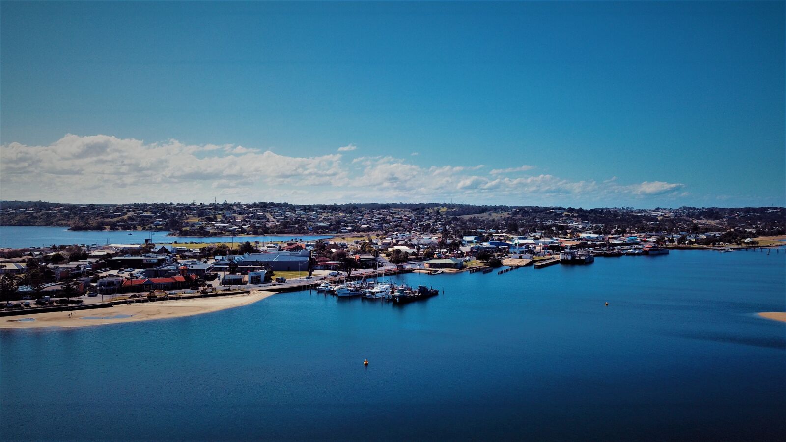 DJI FC220 sample photo. Lakes entrance, gippsland, australia photography