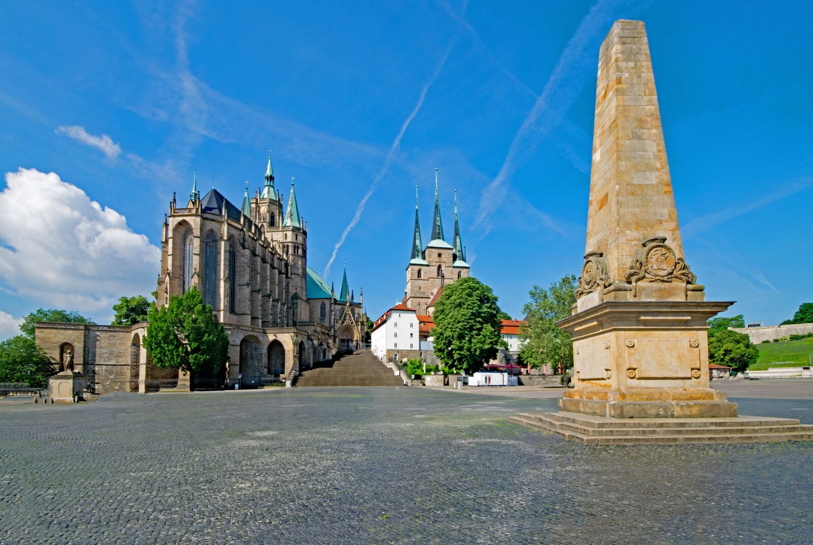 Nikon D5300 sample photo. Erfurt cathedral, cathedral square photography