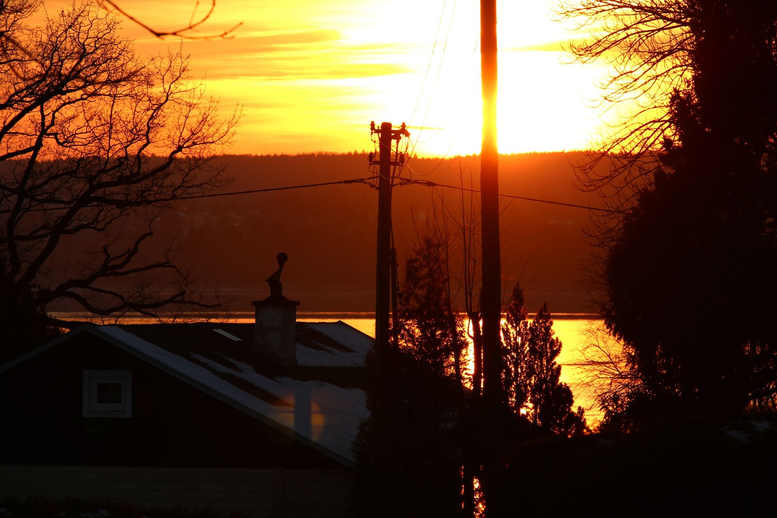 Canon EOS 700D (EOS Rebel T5i / EOS Kiss X7i) sample photo. Sunset, house, red photography
