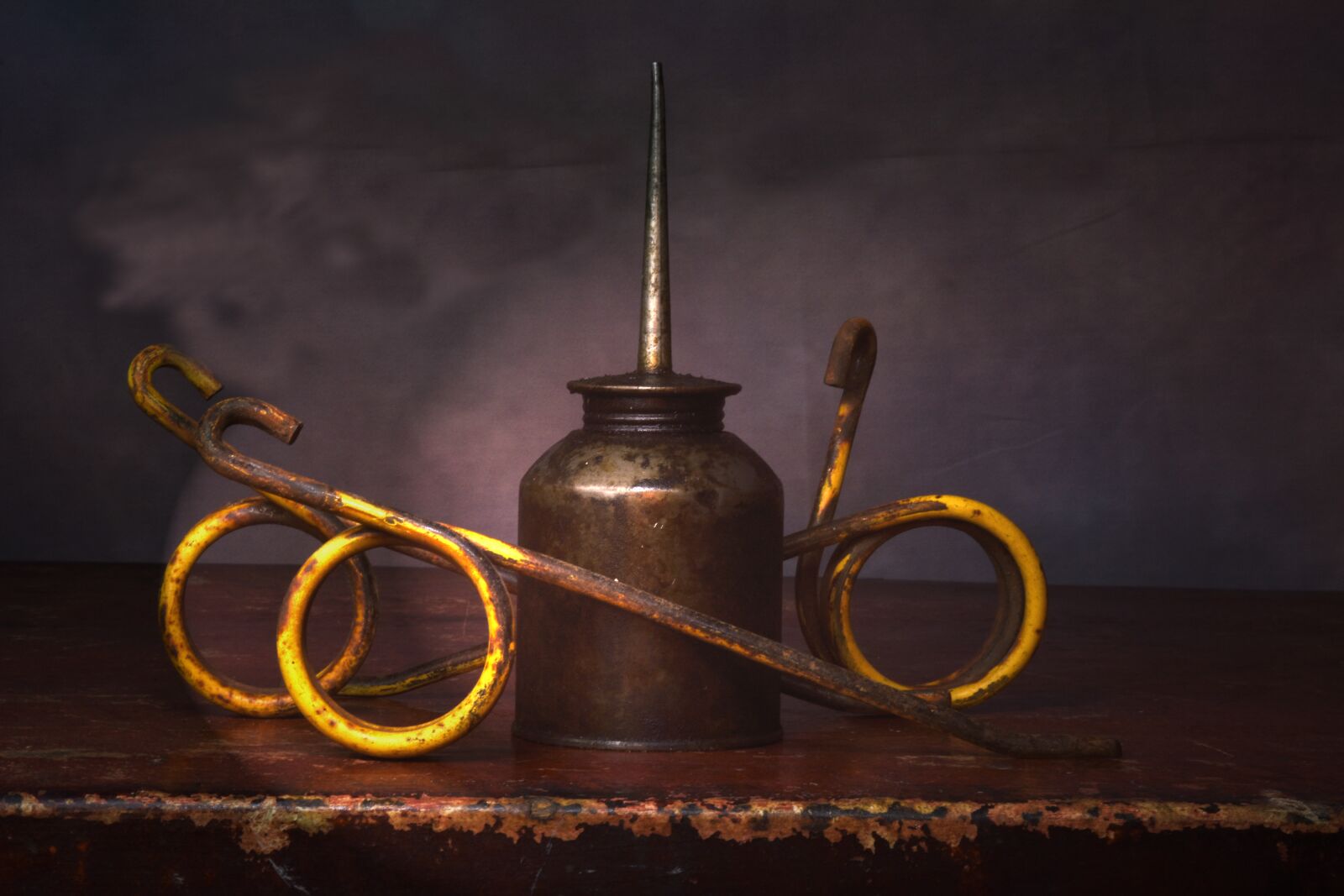 Nikon D7200 sample photo. Oil can, still life photography