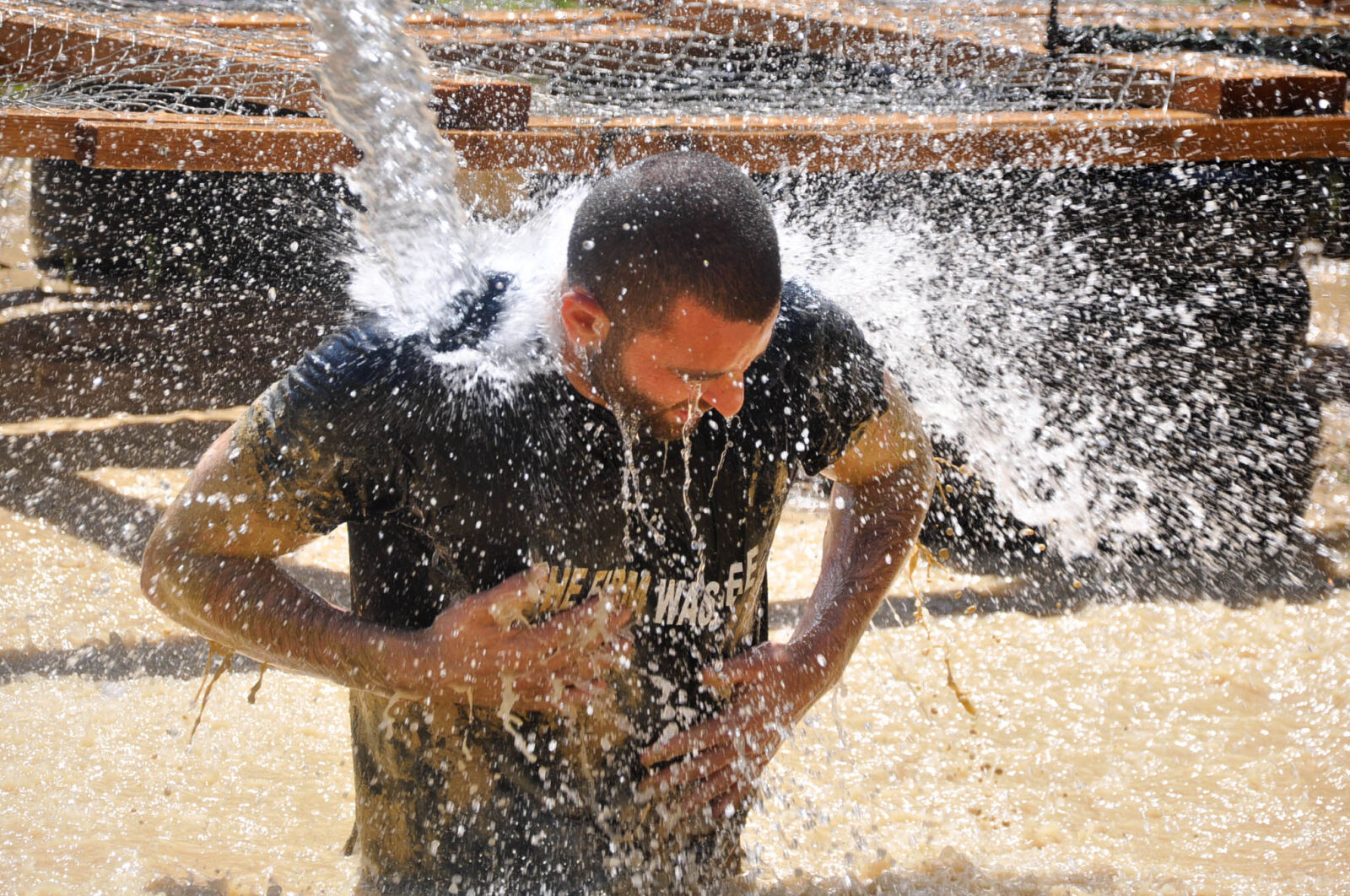 Nikon D90 sample photo. Challenge, exercise, hose, man photography