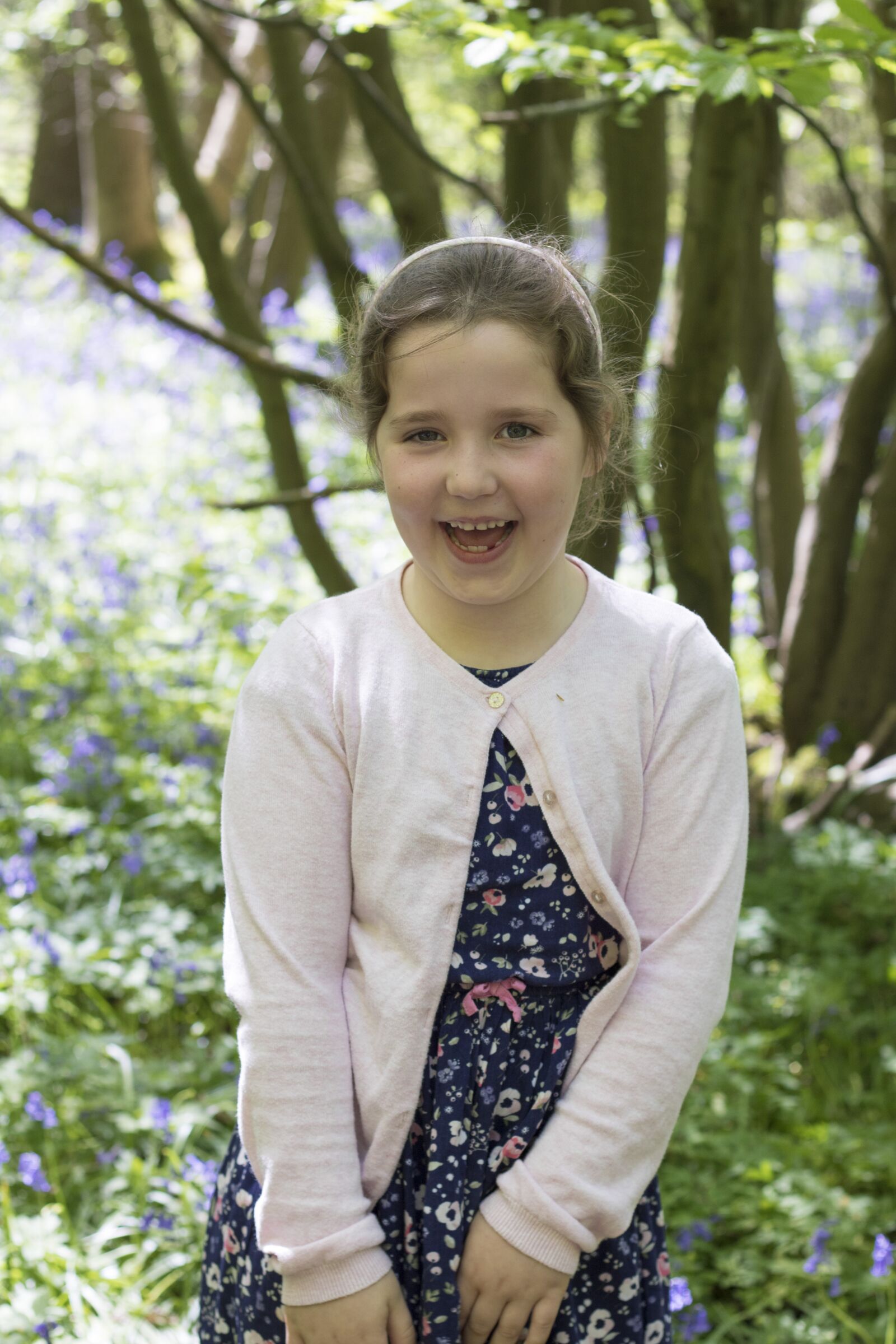 Canon EOS 760D (EOS Rebel T6s / EOS 8000D) sample photo. Girl, outside, bluebells photography