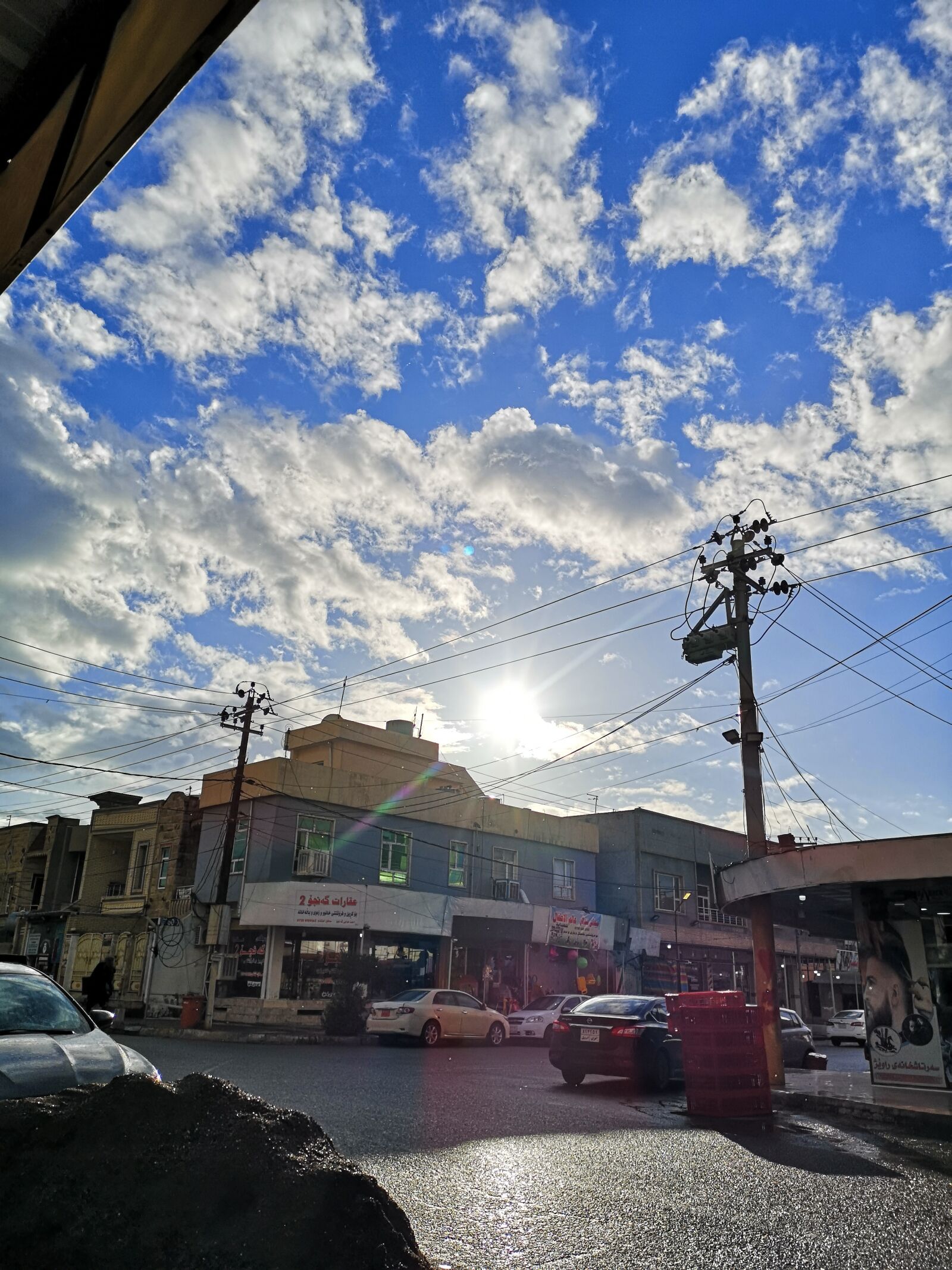HUAWEI CLT-L29 sample photo. Blue sky, erbil, clouds photography