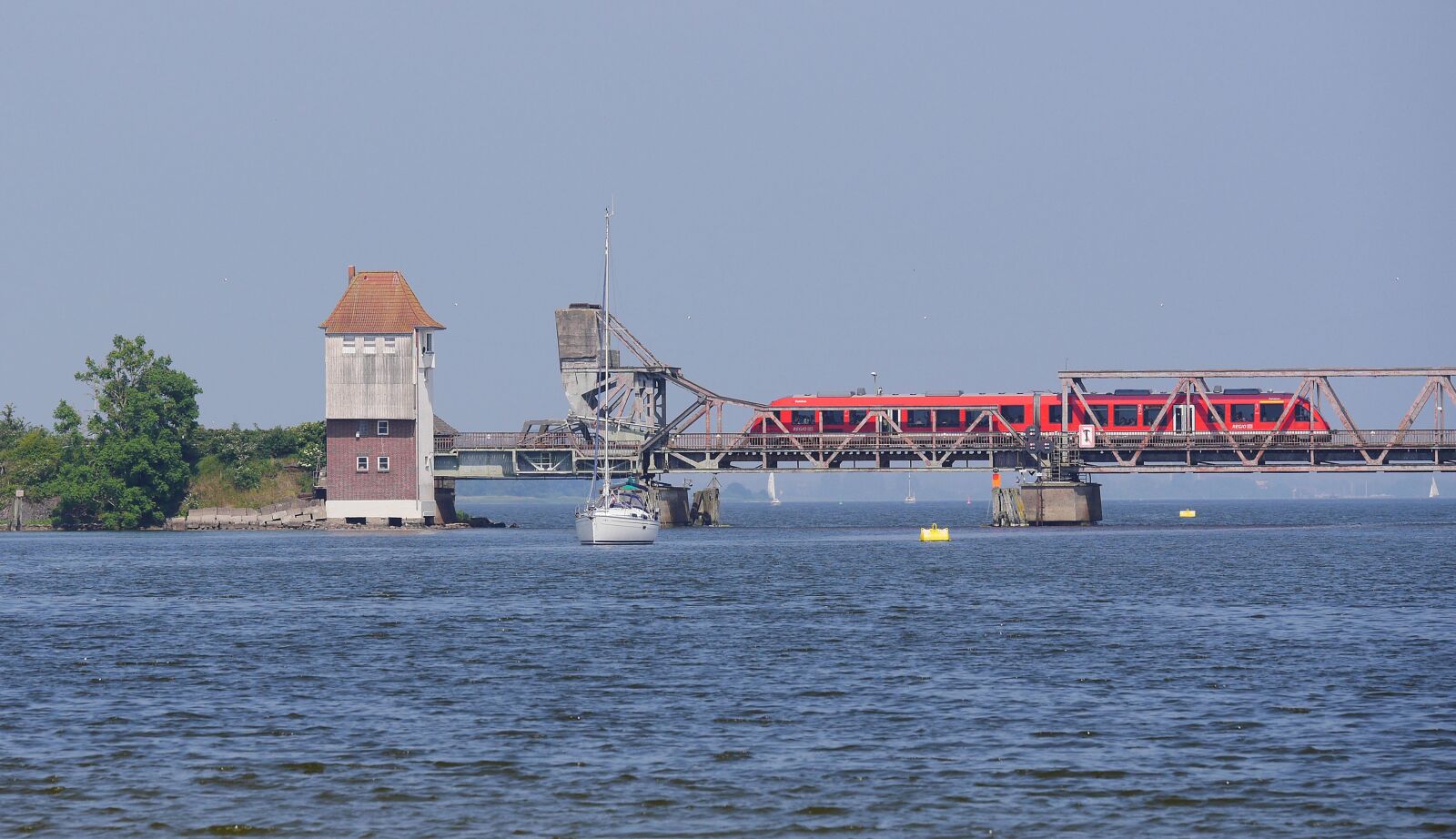 Panasonic Lumix DMC-GH3 sample photo. Schlei, bottleneck, bascule bridge photography
