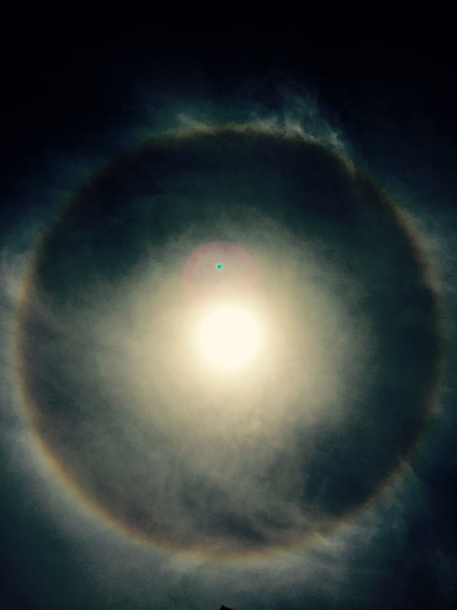Apple iPhone 6 sample photo. Cloudscape, halo, haze, rainbow photography