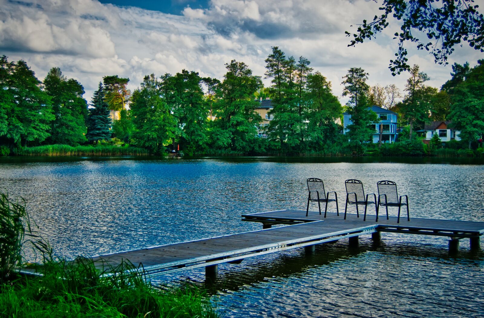 Nikon D5300 sample photo. Lake, relaxation, chairs photography