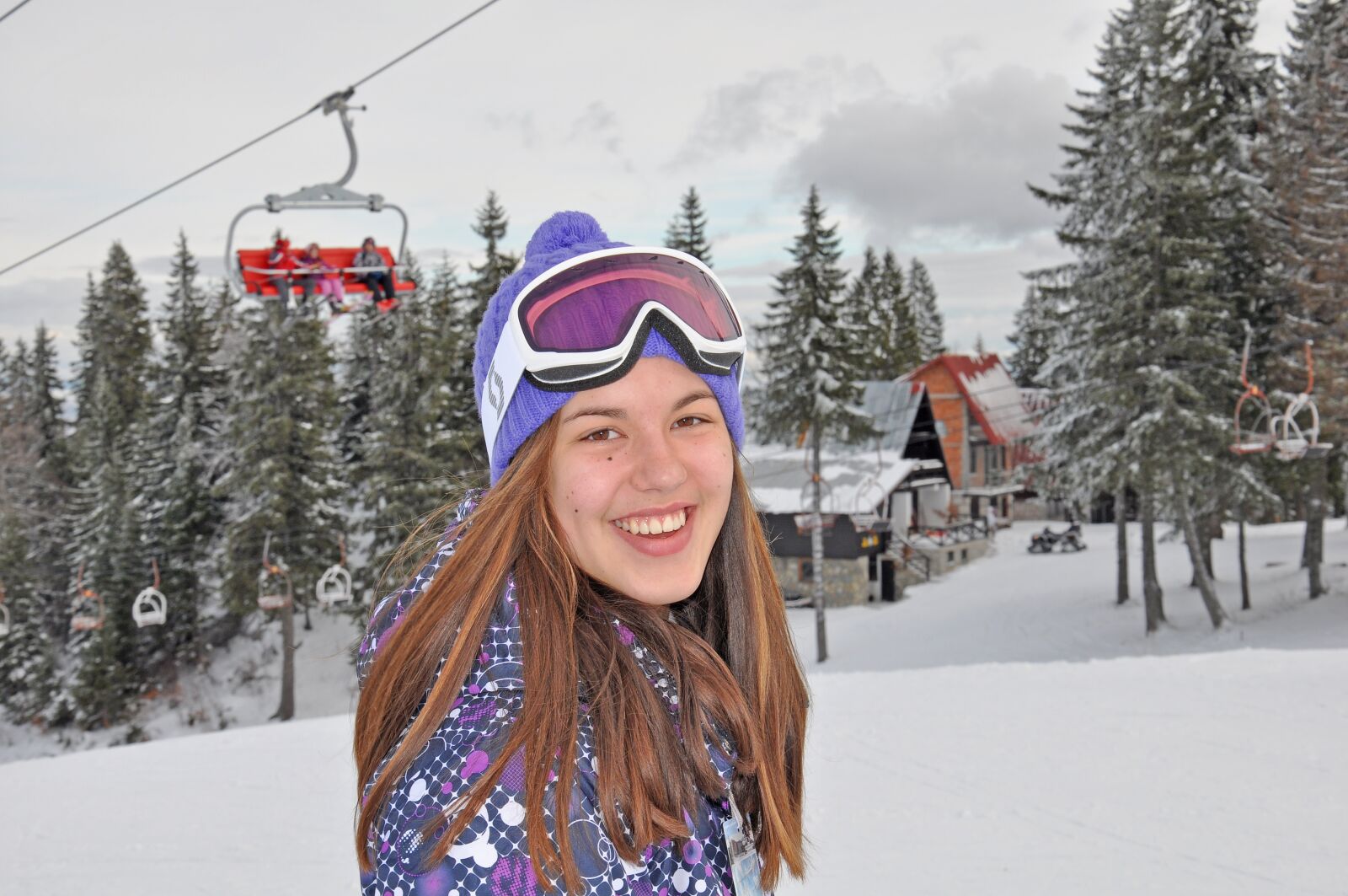 Nikon D90 sample photo. Girl, winter, snow photography