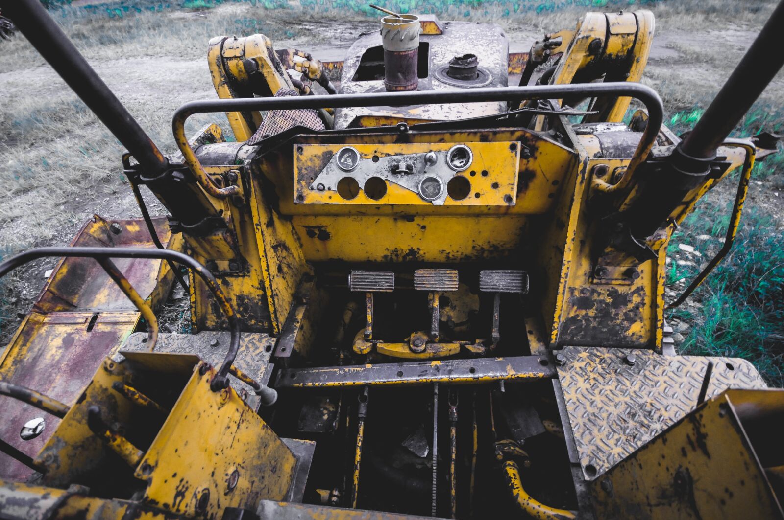 Nikon D300 sample photo. Dozer, yellow, equipment photography