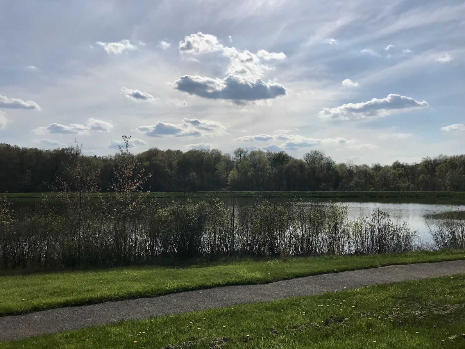 iPhone 7 back camera 3.99mm f/1.8 sample photo. Ohio, lake, clouds photography