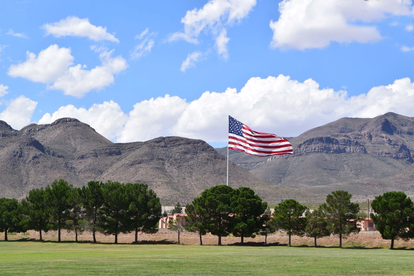 Nikon D5300 sample photo. Flag, american, mountains photography