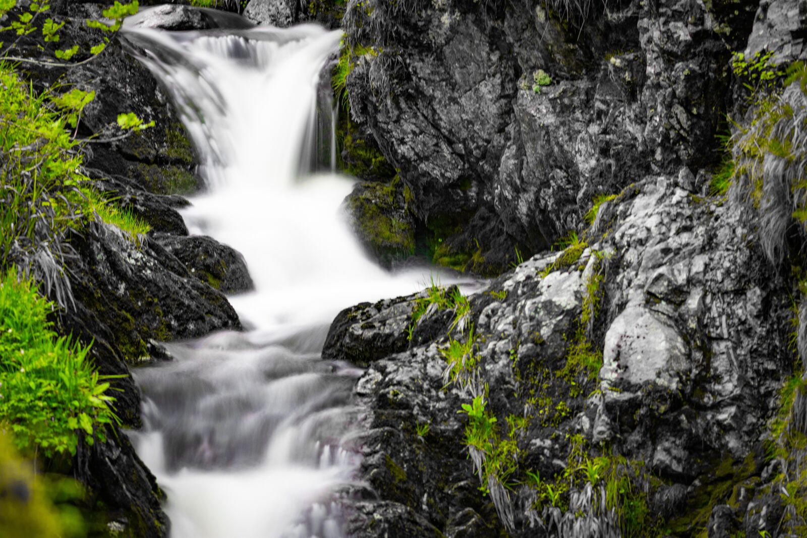 Canon EOS 80D sample photo. Water, waterfall, mountains photography