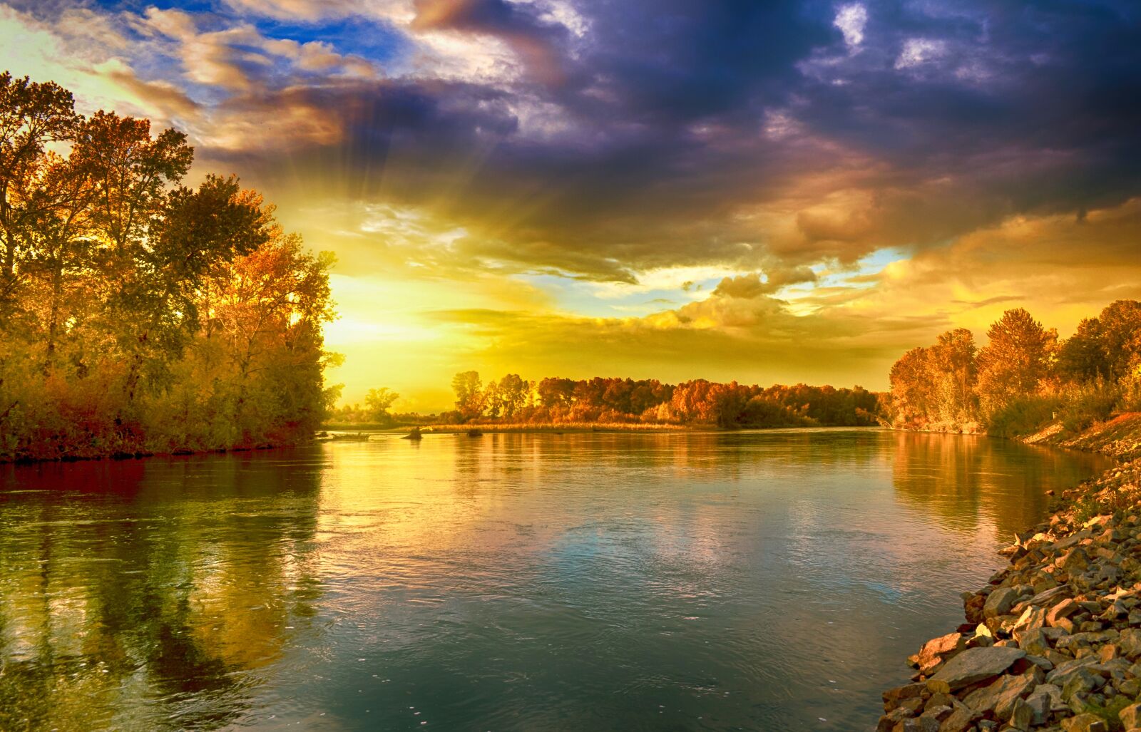 Nikon D5000 sample photo. Landscape, lake, sun photography