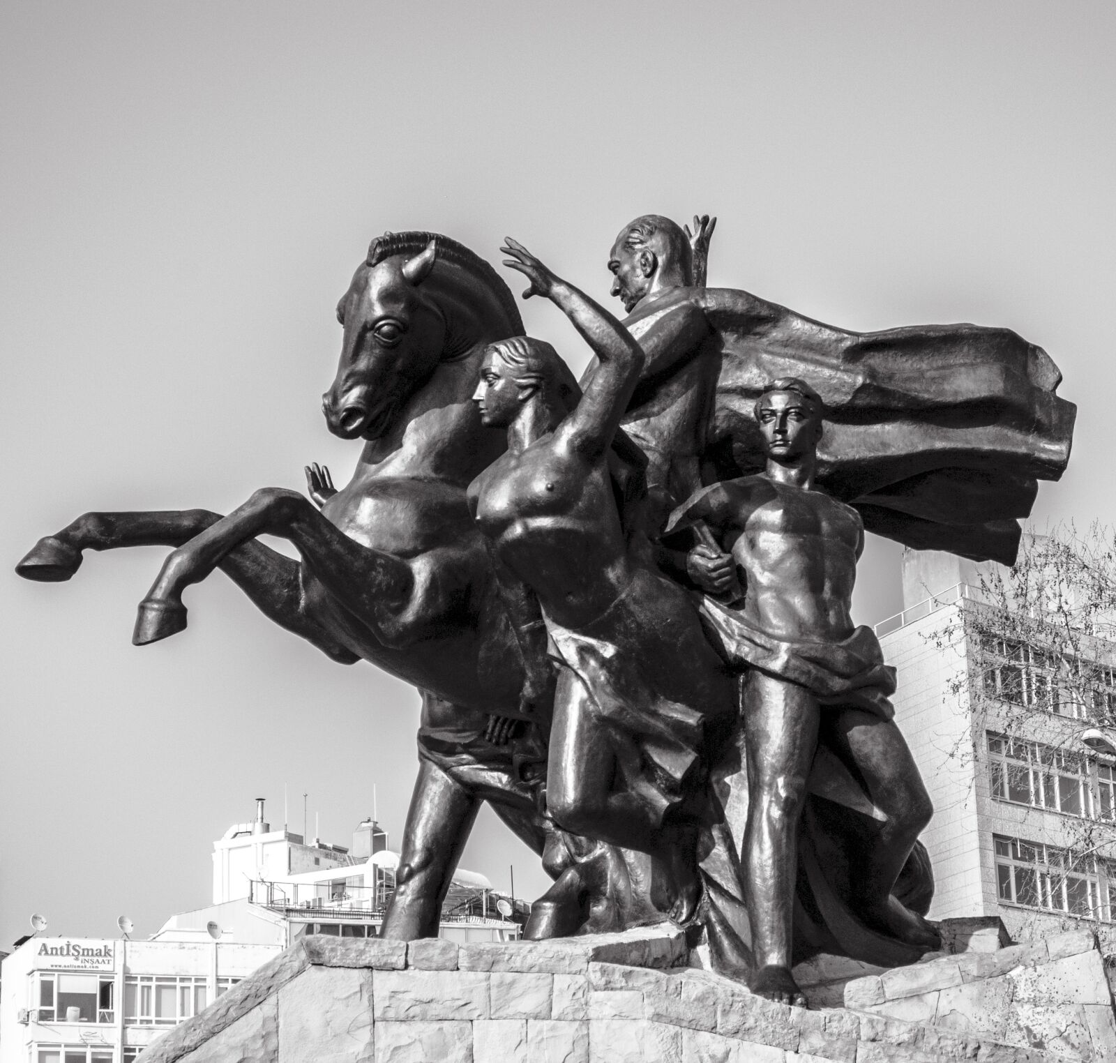 Nikon D3000 sample photo. Sculpture, atatürk, antalya photography