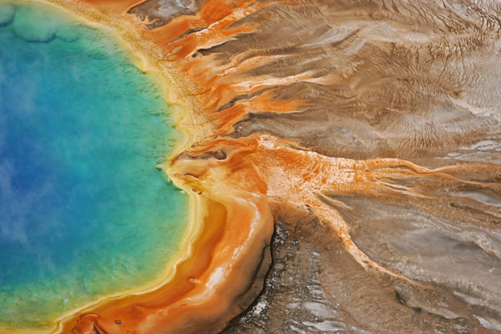 Canon EOS-1D Mark II sample photo. Grand prismatic spring, hot photography